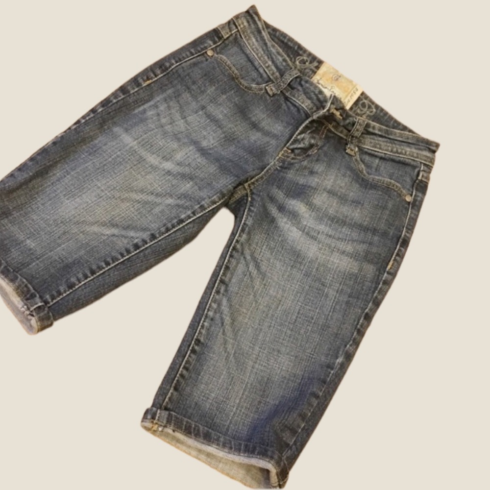 American Rag Bermuda shorts medium wash with pockets size 1 vintage cotton blend